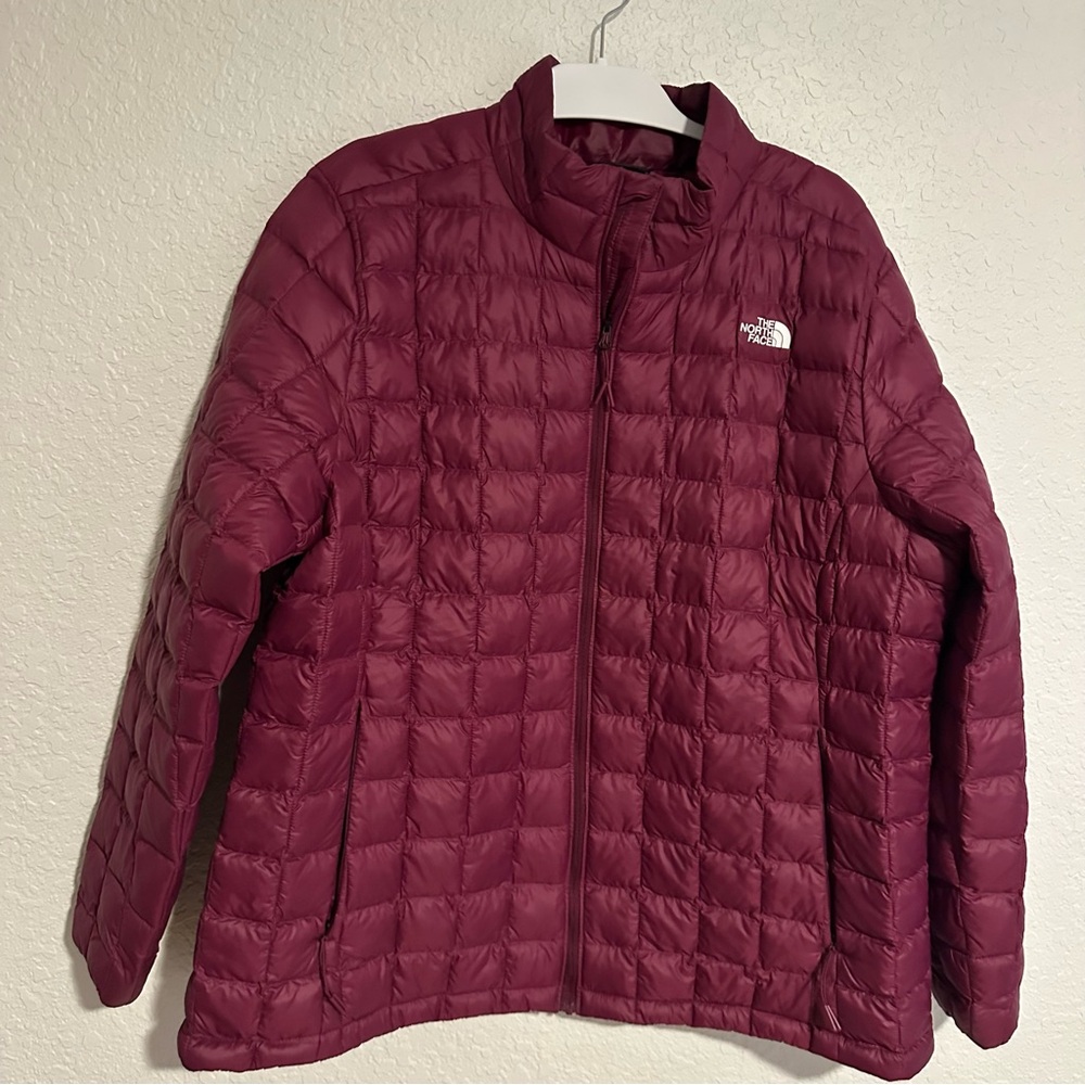 The North Face Maroon Quilted Jacket